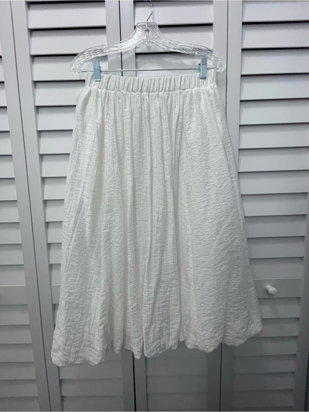Polagram Women's White Balloon Skirt Size M